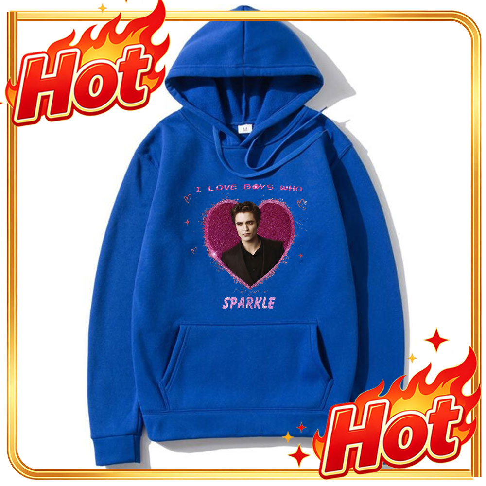 Movies - I Love Boys Who Sparkle Hoodie